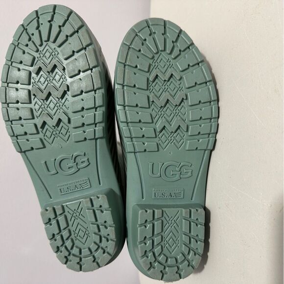 Ugg girls green stripe rain boots size 5 - Picture 4 of 7